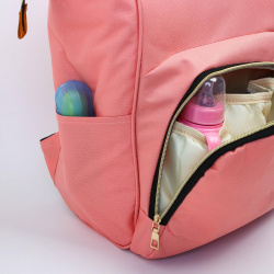 Рюкзак женский с термокарманом  термосумка портфель цвет розовый No brand 0996114