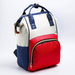 Сумка рюкзак для мамы и малыша с термокарманом  термосумка портфель цвет синий/красный No brand 0996129
