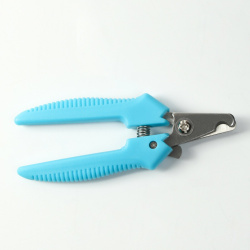 Когтерез боковой малый с прямыми ручками  отверстие 9 мм голубой Пижон 0916073