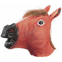 Карнавальная маска No brand 0993737 «Лошадь»  цвет коричневый