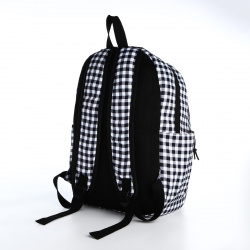 Набор рюкзак молодежный из текстиля  сумка шопер цвет белый/черный No brand 01048437
