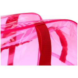 Сумка в роддом  размер 30х50х25 см цветной пвх цвет прозрачный/розовый m&b Mum&Baby 0996132