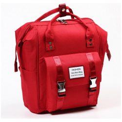 Сумка рюкзак для мамы и малыша с термокарманом  термосумка портфель цвет красный No brand 01081564