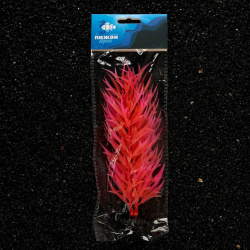 Растение искусственное аквариумное  светящееся 20 см красное Пижон Аква 01123459