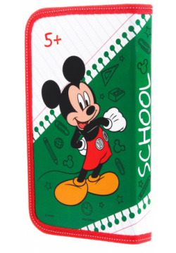 Пенал каркасный  1 секция 115х205х30 мм ламинированный картон микки маус Disney 01150444