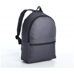 Рюкзак на молнии молодежный  наружный карман цвет серый No brand 01167275