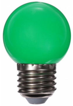 Лампа светодиодная luazon lighting  g45 е27 1 5 вт для белт лайта зеленая наб 20 шт 01169553