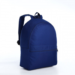 Рюкзак на молнии молодежный  наружный карман цвет синий No brand 01175216