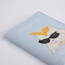 Обложка для паспорта  цвет голубой No brand 01179644