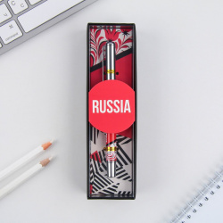 Ручка металл с колпачком No brand 01180851 «Russia»