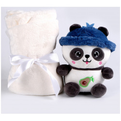 Мягкая игрушка с пледом Milo toys 01193544 «Панда»