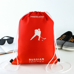 Мешок для обуви No brand 01195070 «Russian hockey»  41 х 31 см