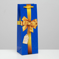 Пакет подарочный под бутылку  упаковка Дарите Счастье 01226031
