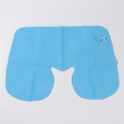 Подушка для шеи дорожная  надувная 38 × 24 см цвет голубой ONLITOP 0517438