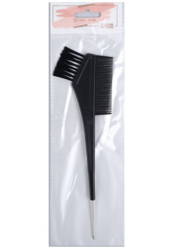 Расческа для окрашивания  с крючком 21 5 × 6 2 см цвет черный Queen fair 01224806