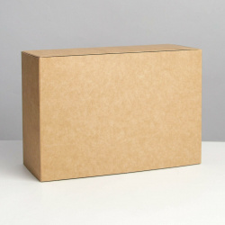 Коробка подарочная складная крафтовая  упаковка 25 х 18 10 см Дарите Счастье 01043440