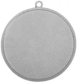 Медаль под нанесение 033  d= 4 см цвет серебро без ленты Командор 01216124