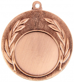 Медаль под нанесение 033  d= 4 см цвет бронза без ленты Командор 01216115