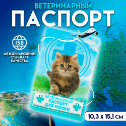 Ветеринарный паспорт No brand 01222020 Для кошки  10 3 х 15