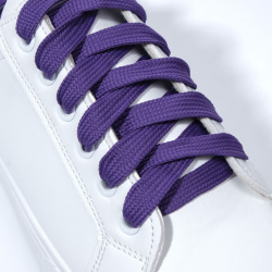 Шнурки для обуви  пара плоские 10 мм 120 см цвет фиолетовый ONLITOP 01221042