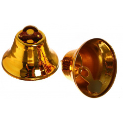 Колокольчик для рукоделия  набор 2 шт размер 1 — 3 см цвет золотой Школа талантов 01208958