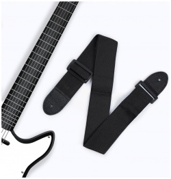 Ремень для гитары  черный длина 60 110 см ширина 5 Music Life 01212846