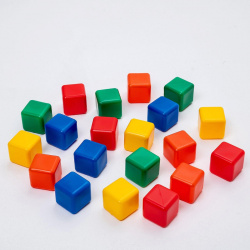 Набор цветных кубиков  20 штук 4 × см Соломон 01041553