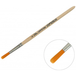 Кисть синтетика круглая № 5 (диаметр обоймы мм; длина волоса 20 мм)  деревянная ручка calligrata 01202037