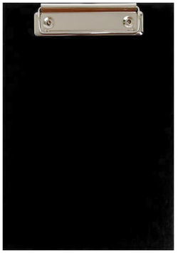 Планшет с зажимом а5  2 мм calligrata картон/бумвинил черный (клипборд) 01043968