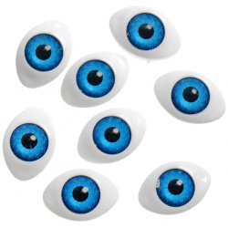 Глаза  набор 8 шт размер радужки 12 мм цвет голубой Школа талантов 01233048