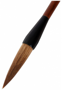 Кисть пони №12  круглая для каллиграфии деревянная ручка в блистере No brand 01196134