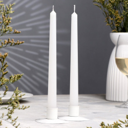 Набор свечей античных  2 2х 25 см штуки белый Дарим Красиво 01297869
