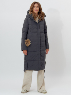 Пальто Visdeer 01298256 Стильное утепленное женское с капюшоном