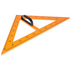 Треугольник для школьной доски  с держателем прямоугольный 45° No brand 01457997
