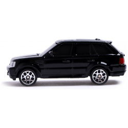 Машина металлическая land rover range sport  1:64 цвет черный Автоград 0448169