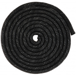Скакалка для художественной гимнастики утяжеленная grace dance  3 м цвет черный 01819719
