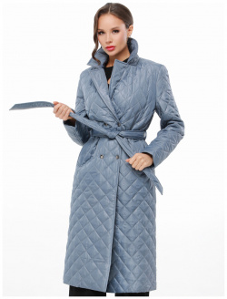 Пальто DSTrend 01886105 Стеганое длины миди с поясом — элегантная модель