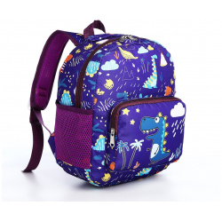 Рюкзак детский на молнии  3 наружных кармана цвет фиолетовый No brand 01971886