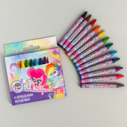 Восковые карандаши  набор 12 цветов высота 8 см диаметр 0 my little pony Hasbro (Хасбро) 01056151