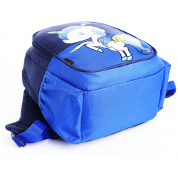 Рюкзак детский на молнии  наружный карман цвет синий No brand 02124694
