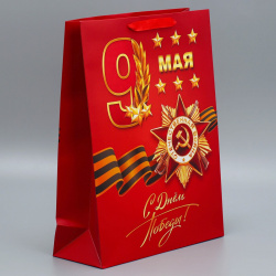 Пакет подарочный ламинированный вертикальный  упаковка Дарите Счастье 02274207