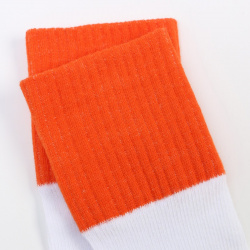 Носки женские minaku цвет белый/оранжевый  р 36 39 (23 25 см) 02455522