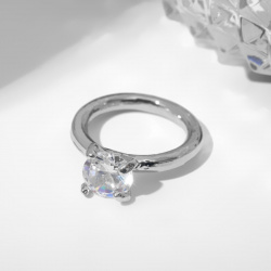 Кольцо Queen fair 02665794 «Драгоценность» огранка  цвет белый в серебре