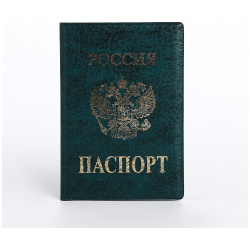 Обложка для паспорта  цвет зеленый No brand 02836305