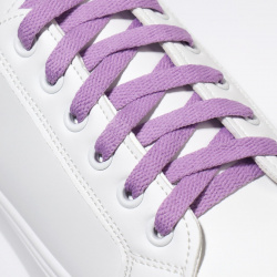 Шнурки для обуви  пара плоские 8 мм 120 см цвет лавандовый ONLITOP 02294223 Ш