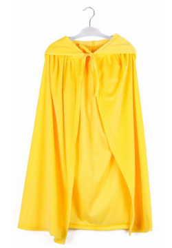 Карнавальный плащ детский  плюш желтый длина 110 см Страна Карнавалия 03018757