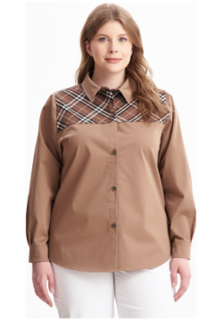 Рубашка Olsi 03115916 Женская блузка больших размеров на пуговицах