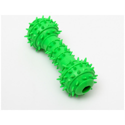 Игрушка гантель шипастая  14 5 см зеленая Пижон 0911304