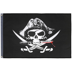 Флаг No brand 02562344 Пираты  60 х 90 см полиэстер