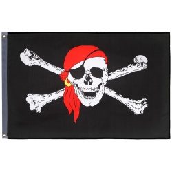 Флаг No brand 02562374 Пираты  60 х 90 см полиэстер